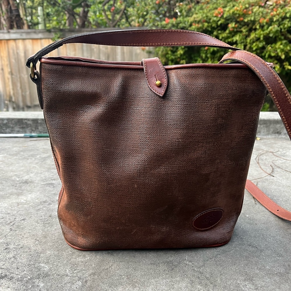 Mulberry Chocolate Brown Crossbody Bag